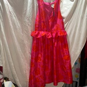 Kate Spade for target Pink and Red Floral Dress size 14 like new